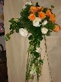Menyasszonyi csokor- rzsa,lisianthus
